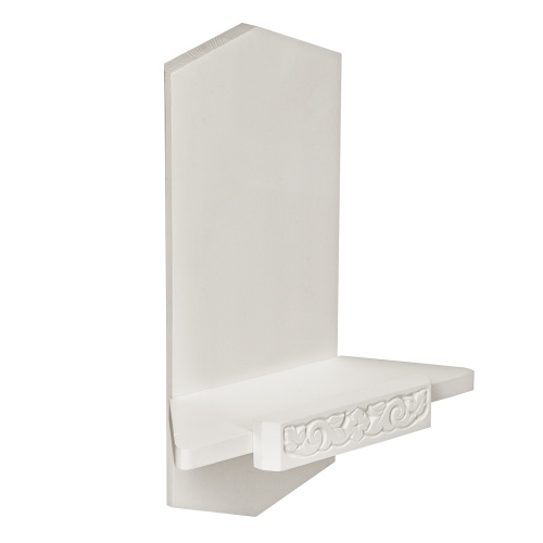 Полка для икон "Суздальская" угловая, цвет белый, 1 ярус фото 3