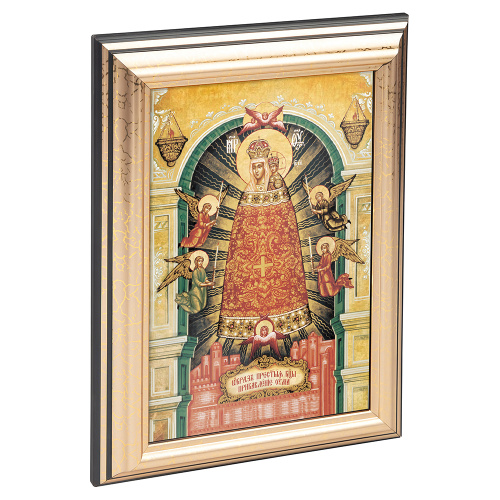 Икона Божией Матери "Прибавление ума" в пластиковой рамке, 13х1,5х18 см