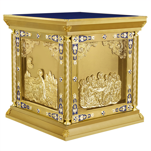 Облачение на престол "Золотые своды", эмаль, литье, высота 107 см фото 2