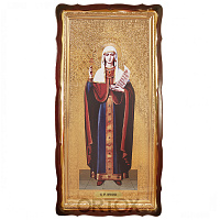 Икона большая храмовая великомученицы Параскевы Пятницы, фигурная рама