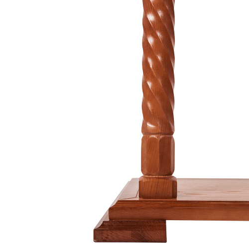 Аналой центральный "Суздальский", цвет "кипарис", колонны, резьба, высота 135 см фото 16