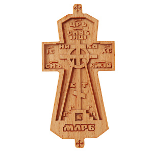 Крест параманный деревянный, 4,6х8,9 см (светлое дерево)