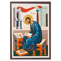 Икона апостола и евангелиста Марка, МДФ, 6х9 см