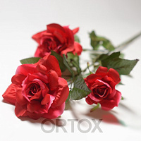 Цветы искусственные "Ветка розы" №2, цвета в ассортименте