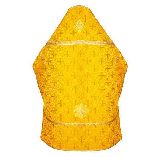 Иерейское облачение, парча "Афон", желтое с золотом фото 2 Иерейское облачение, парча "Афон", желтое с золотом фото 2