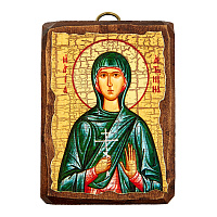 Икона мученицы Антонины Никейской, под старину, 6,5х9 см