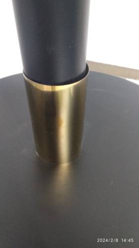 Столбик ограждения солеи металлический, 32х91 см, черный с золотом, У-1073 фото 15