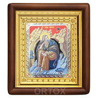 Икона пророка Илии, 18х20 см, деревянный киот
