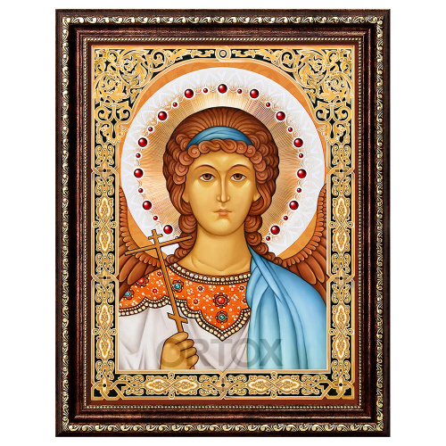 Алмазная мозаика "Икона Ангела Хранителя", 30х40 см фото 2