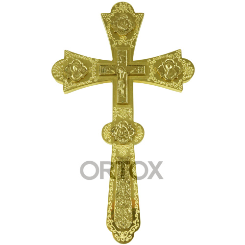 Крест напрестольный латунный, 17х28 см, У-0337