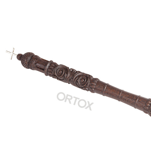 Стрючица с деревянной резной ручкой, длина 20 см фото 4