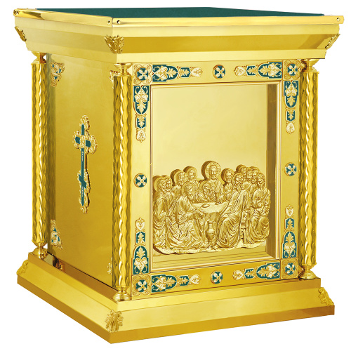 Облачение на престол "Гефсиманское", эмаль, литье, высота 107 см фото 2