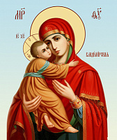 Богородица Владимирская, академическое письмо, СП-0152