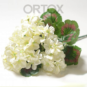 Цветы искусственные "Букет герани", цвета в ассортименте (белый)
