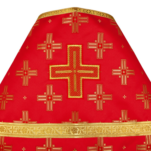 Иерейское облачение, шелк "Святительский", красное с золотом фото 5
