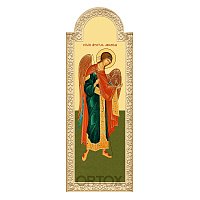 Диаконская дверь для "Суздальского" иконостаса, цвет "натуральное дерево", 198х76х8 см