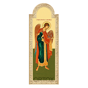 Диаконская дверь для "Суздальского" иконостаса, цвет "натуральное дерево", 198х76х8 см (Северная (левая), без покрытия)