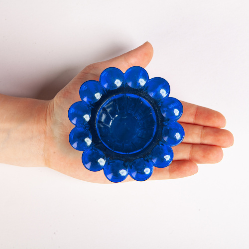 Стаканчик для лампадки "Ромашка" синий, 8х5,5 см фото 4 Стаканчик для лампадки "Ромашка" синий, 8х5,5 см фото 4