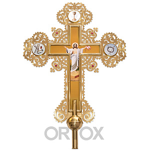 Запрестольный крест "Фаворский", 70х90 см (латунь)