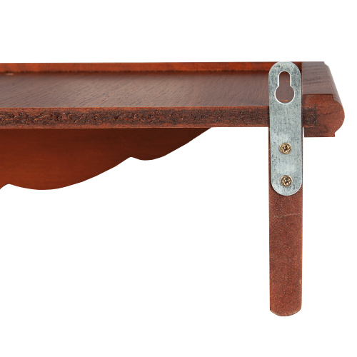 Полка для икон прямая одноярусная, цвет орех, 48х18 см фото 4 Полка для икон прямая одноярусная, цвет орех, 48х18 см фото 4