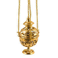 Кадило № 34, латунь, 14,2х23 см, №4, У 13-0114