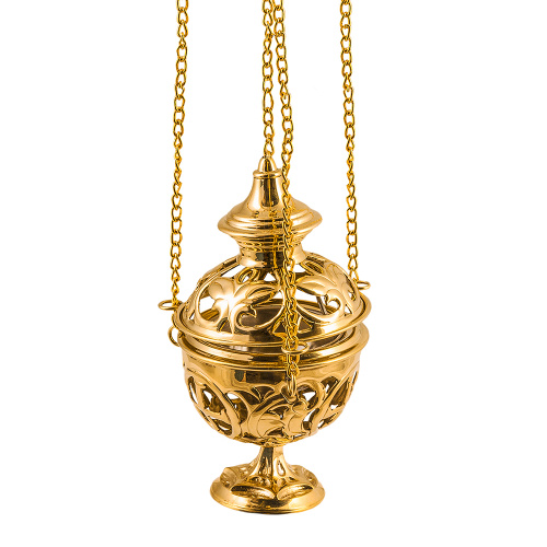 Кадило № 34, латунь, 14,2х23 см, №4, У 13-0114 Кадило № 34, латунь, 14,2х23 см, №4, У 13-0114