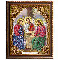 Алмазная мозаика "Икона Пресвятой Троицы", 22х28 см