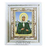 Икона блаженной Ксении Петербургской, 24х28 см, багетная рамка