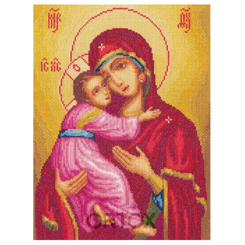 Набор для вышивания крестом "Икона Божией Матери "Владимирская", 23,5х31 см