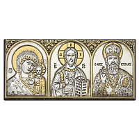 Икона в машину, триптих греческий, 10х4,5 см, У 06-0158