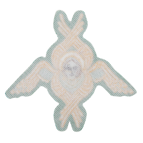 Херувим пришивной зеленый с золотом, 12,5х11 см фото 2 Херувим пришивной зеленый с золотом, 12,5х11 см фото 2