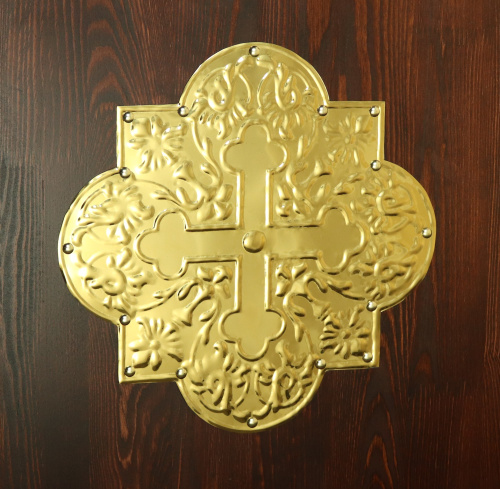 Киот напольный "Макарьевский" с кронштейном для лампады 112х30х270 см фото 5