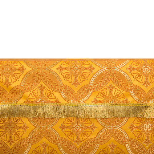 Облачение на престол желтое, церковный шелк, 100х100х100 см фото 5