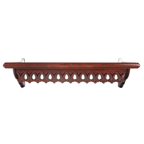 Полка для икон прямая одноярусная, цвет вишня, 48х18 см фото 2