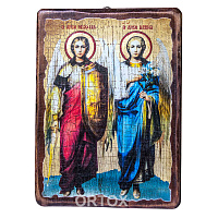 Икона Архангелов Михаила и Гавриила, под старину №1
