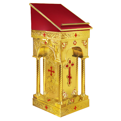 Аналой боковой "Палестинский", чеканка, литье, 52х52х120 см 