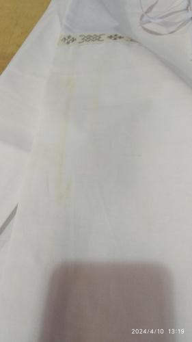 Рубашка для крещения мужская белая из плотной бязи, размер 54, У-1162 фото 7