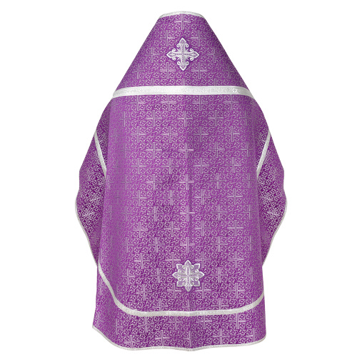 Иерейское облачение, парча "Афон", фиолетовое с серебром фото 3