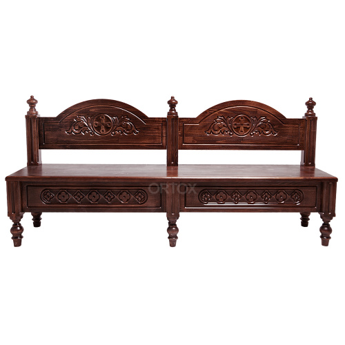 Скамья "Оренбургская" темная, 200х45х93 см фото 2