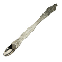 Лжица латунная с серебрением, длина 24,5 см