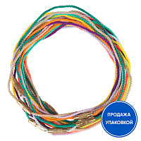 Гайтан детский хлопковый, цвет микс (замок закрутка), 45 см (упаковка 100 шт.)