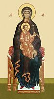 Купить богородица с младенцем на троне, каноническое письмо, сп-1061