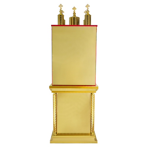 Жертвенник с сенью "Процветший крест", литье, 85х75х250 см фото 6