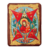Икона Божией Матери "Неопалимая Купина", под старину №2