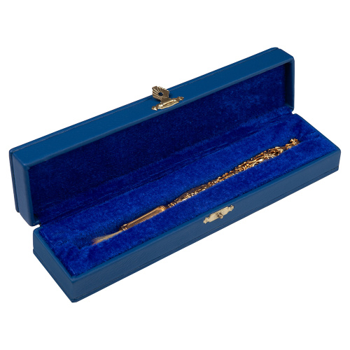 Стрючица из ювелирного сплава с позолотой, длина 18 см фото 4