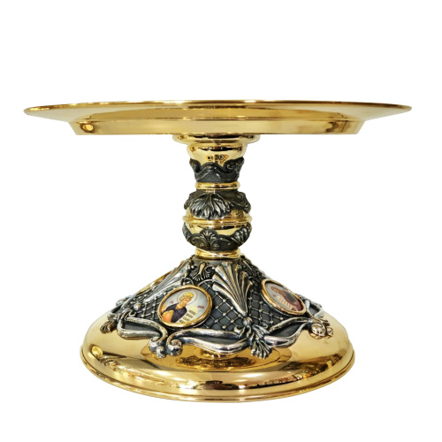 Евхаристический набор из 7 предметов с потиром на 1 л, комбинированный фото 3 Евхаристический набор из 7 предметов с потиром на 1 л, комбинированный фото 3