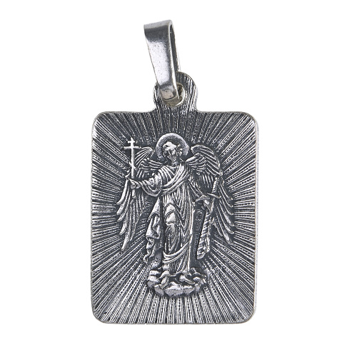Образок мельхиоровый с ликом святителя Николая Чудотворца, серебрение фото 3