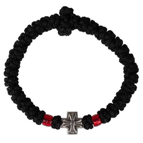 Браслет-четки из лавсановой нити, на 30 зерен