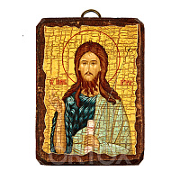 Икона Иоанна Предтеча, Крестителя Господня, пророка, 6,5х9 см, под старину