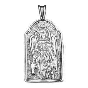 Подвеска-иконка «София - Премудрость Божия», серебрение, 2,4х5 см (латунь)
